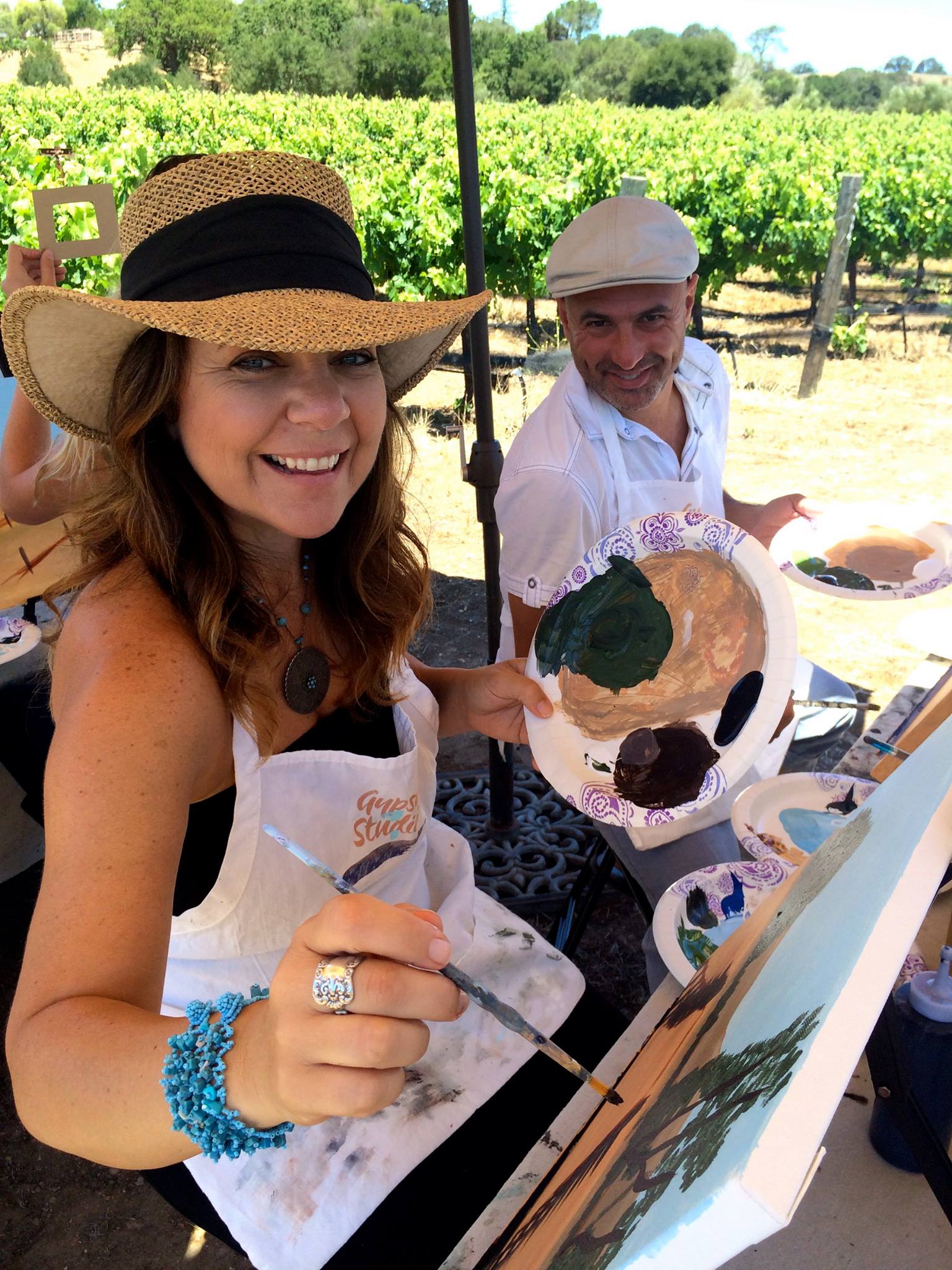 painting at Sunstone Winery