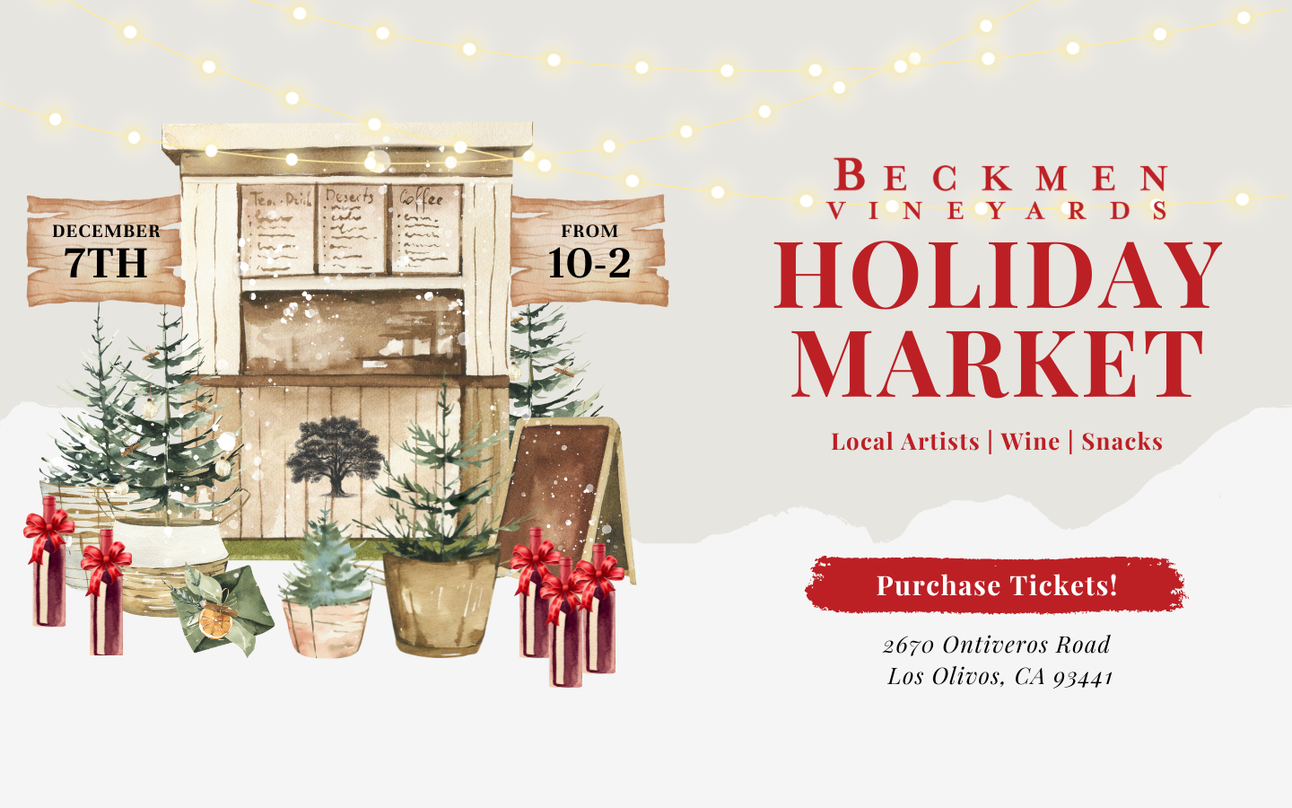 Beckmen Vineyards Holiday Market