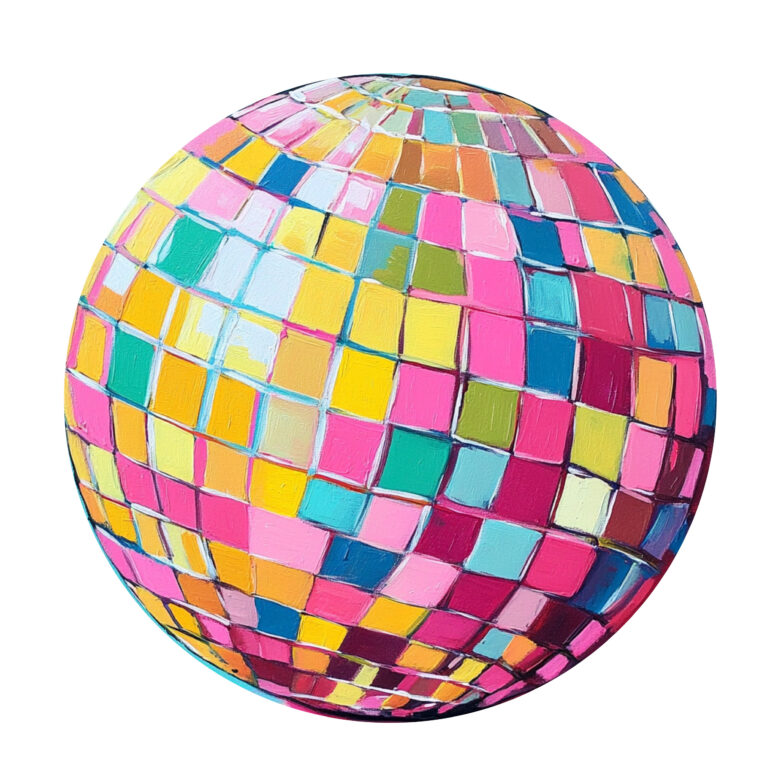 New Year Disco Ball Paint & Sip