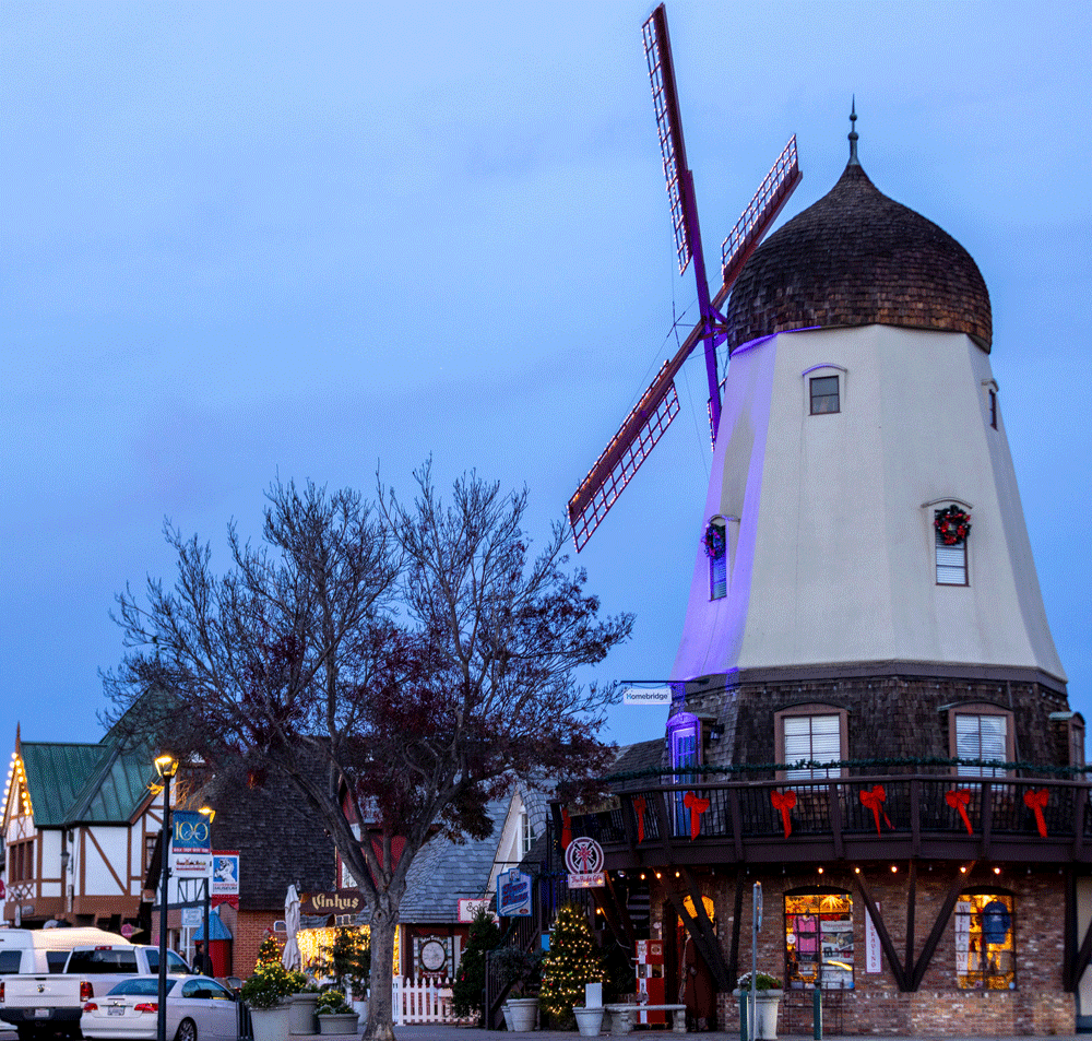 must try comforting activities - winter in Solvang largest windmill