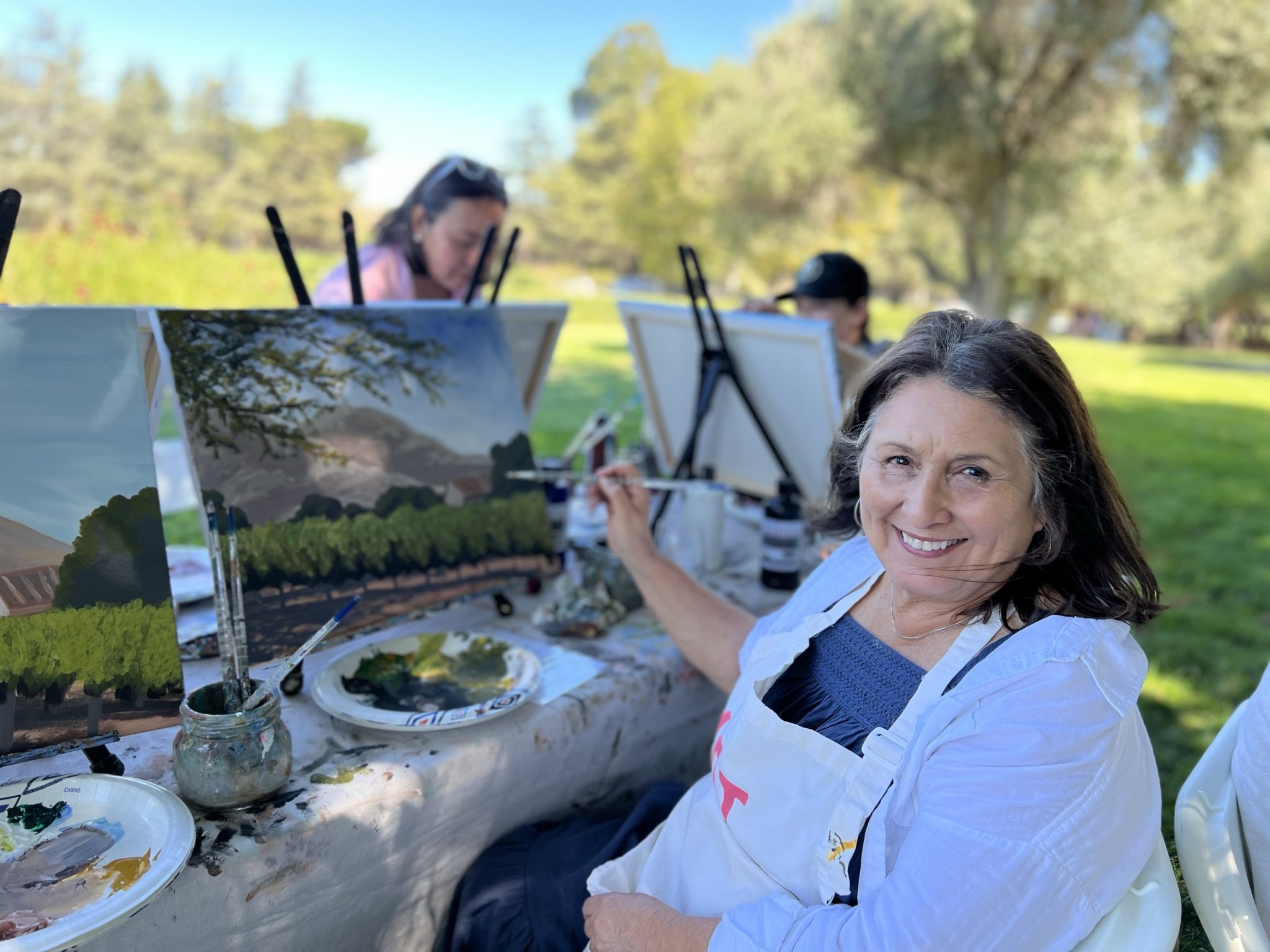 Painting in the Kaena Vineyard