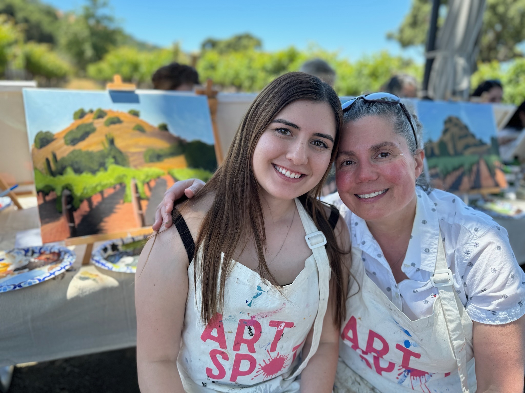 Mother’s Day Painting in the Vineyard at Sunstone Winery