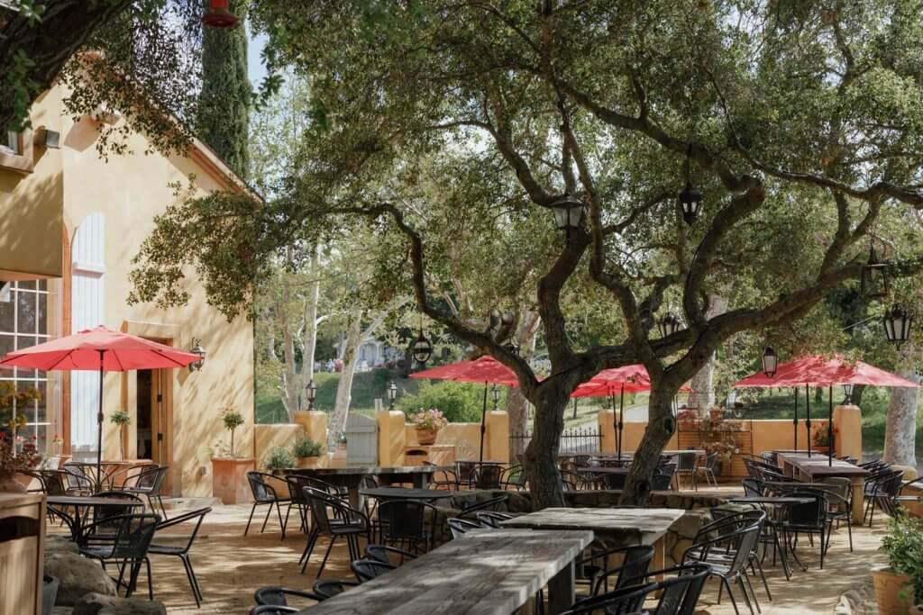 5 of the Dreamiest Spots in the Santa Ynez Valley, California The tasting patio at Demetria Estate in Los Olivos, California