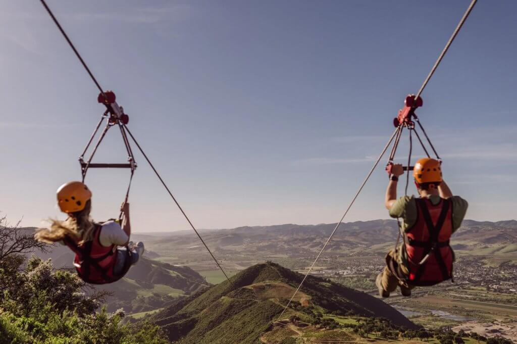 5 of the Dreamiest Spots in the Santa Ynez Valley, California Ziplining over the Santa Ynez Valley with Highline Adventures in Buellton, California
