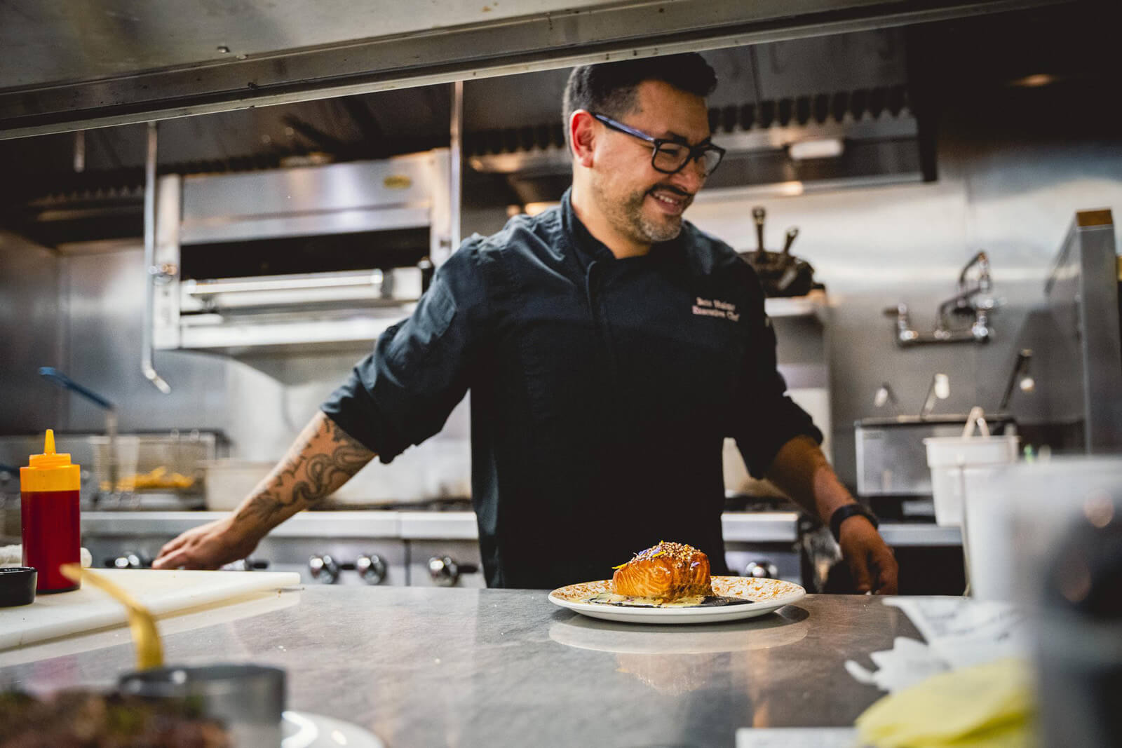 Santa Ynez Restaurant chef in kitchen